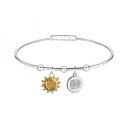 【送料無料】アクセサリー ネックレスドナゴールドシックmorellato bracciale rigido donna enjoy saje17 acciaio oro doppio pendente chic