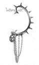 【送料無料】アクセサリー ネックレスユニークスズメバチシングルgoth alchemy boucle d oreille unique cadenas clou hornets nest single gothique