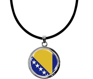 アクセサリー　ネックレスニッケルフリーハンギングボスニアヘルツェゴビナシリコンシルバーネックレスcolgantes nquellibre bosnia herzegovina collar de silicona plata