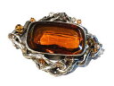 【送料無料】アクセサリー ネックレスブローチブローチbijou alliage argent broche intemporelle cristaux ambrs brooch(4)