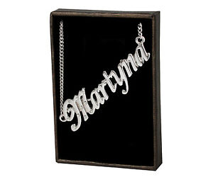 【送料無料】アクセサリー ネックレスチェコカスタム|collar con nombre martyna 18 k oro plateado personalizada checa pedrera