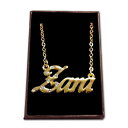 アクセサリー　ネックレスゴールドネックレスファッションカスタムchapado en oro con collar de nombrezaraideas de regalo para ellapersonalizados de moda
