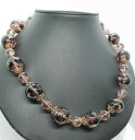 【送料無料】アクセサリー ネックレスコリアーコートスフレウォークcollier ras de cou en perles de verre souffl vin...