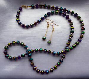 【送料無料】アクセサリー ネックレスゴールドネックレスイヤリングガラスビーズconjunto de oro plateado collar y pendientes prpura llovizna drawbench perlas de vidrio 【送料無料】アクセサリー ネックレスゴールドネックレスイヤリングガラスビーズconjunto de oro plateado collar y pendientes prpura llovizna drawbench perlas de vidrio
