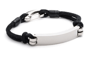 【送料無料】アクセサリー　ネックレススエードブレスレットdesignertribal de acerocaballeros pulsera dos strand suede negro