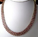 【送料無料】アクセサリー ネックレスコリアーアルジェントドビンテージローズcollier couleur argent rivire de cristaux rose sur 3 rangs bijou vintage 230(4)