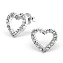 【送料無料】アクセサリー ネックレスシルバーイヤリングスタッドイヤリングpendientes corazn con cristales 20 925 plata seora aretes mujeres studs chica