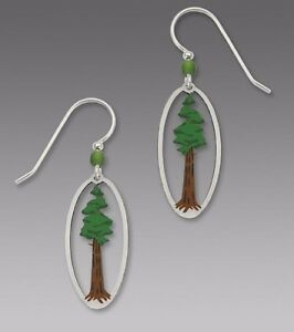 【送料無料】アクセサリー ネックレススカイセコイアレッドウッドツリーペンダントイヤリングサラウンドsienna sky sequoia redwood rbol pendientes plata de ley colgante envolvente