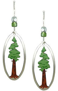 【送料無料】アクセサリー ネックレススカイセコイアレッドウッドツリーペンダントイヤリングサラウンドsienna sky sequoia redwood rbol pendientes plata de ley colgante envolvente