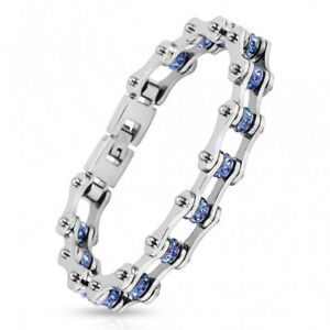 yzANZT[@lbNXI[goC`F[XeXX`[uXbgpulsera para hombre acero inoxidable cadena de moto gemas azul