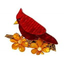 【送料無料】アクセサリー ネックレスカーディナルボックスブローチerstwilder rub the red cardinal bird resina broc...