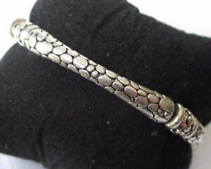 【送料無料】アクセサリー　ネックレスブレスレットビンテージアルジェントアールデコbracelet bijou vintage couleur argent semi rigide dco peau serpent grav 561