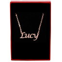 【送料無料】アクセサリー ネックレスローザネックレスカスタムlucyoro rosa collar de nombrepersonalizados joyeracolgantes de cumpleaos