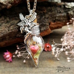 【送料無料】アクセサリー　ネックレス　チェーンハーブガラスバイアルfiale catena blumenfeeveri ess..