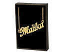 【送料無料】アクセサリー　ネックレス　ネックレスkゴールドメッキカスタムチェコcollana con nome malika 18k placcato oro personal..