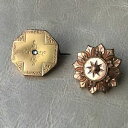 アクセサリー　ネックレス　アンティークブローチ2 broches anciennes en mtal dor 1900 2 antique brooches