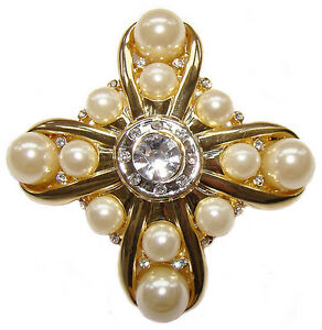 【送料無料】アクセサリー ネックレス フォームデクロワドパーbroche forme de croix ornee de perles, broche croix dcore par strass, perles 【送料無料】アクセサリー ネックレス フォームデクロワドパーbroche forme de croix ornee de perles, broche croix dcore par strass, perles