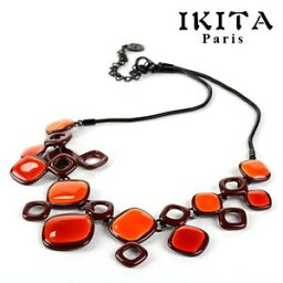 【送料無料】アクセサリー　ネックレス　チェーンパリネックレスエナメルコリアーブラックメタルlusso statement catena ikita parigi collana smalto collier metallo nero