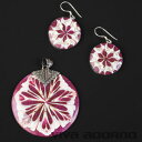 【送料無料】アクセサリー ネックレス リングペンダントペンダントシルバーシェルフクシアセットイヤリングorecchini ad anello pendente ...