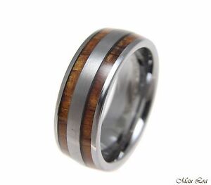 【送料無料】アクセサリー　ネックレス　タングステンハワイtungsteno 8mm fede nuziale hawaiano koa legno intarsio comodo da indossare