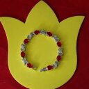 【送料無料】アクセサリー ネックレス ガーネットルビーホワイトゴールドインチブレスレットbellissimo rosso rubino granato amp; 18k gp bracciale oro bianco 15 g 7 pollici di lunghezza(4)