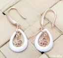 【送料無料】アクセサリー ネックレス シルバーピンクゴールドハワイアンプルメリアセラミックホワイトargento 925 rosa e oro hawaiano plumeria fiore bianco ceramica