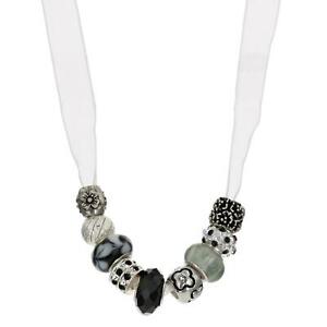 【送料無料】アクセサリー ネックレス ビーズネックレスtoc beadz nero e bianco delicata organza perline collana