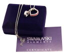 【送料無料】アクセサリー ネックレス ネックレスホワイトゴールドスワロフスキーエレメントダブルハートcollana donna oro bianco swarovski elements originale g4l cristalli doppio cuore