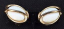 【送料無料】アクセサリー ネックレス ヴィンテージクラウンゴールドイヤリングvintage anni 50 trifari corona color oro ovale bianco clipon orecchini