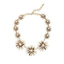 【送料無料】アクセサリー ネックレス ネックレスショートゴールドメタルホワイトバックcollana corto oro stella metallo pav bianco retro osc1(4)