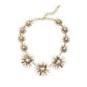 【送料無料】アクセサリー　ネックレス　ネックレスショートゴールドメタルホワイトバックcollana corto oro stella metallo pav bianco retro osc1