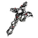 【送料無料】アクセサリー ネックレス ゴシッククロスリングピューターサイズイギリスアメリカalchemy gothic spinoso croce anello handspan cristallo peltro taglia uk l usa 6(4)