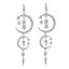 【送料無料】アクセサリー　ネックレス　orecchini clip on argentato luna stella lungo sottile moda grandi matrimonio x15