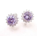 【送料無料】アクセサリー ネックレス ライラックサンバレンティーノlilla zirconi cubici compleanno san valentino placcato oro bianco