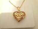 【送料無料】アクセサリー ネックレス pendentif en plaqu or coeur avec chaine en plaqu or(4)