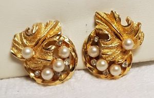 【送料無料】アクセサリー ネックレス ビンテージクリップクリスタルbijou vintage boucles doreilles clips fleur feuille dor perle verre cristal t4 【送料無料】アクセサリー ネックレス ビンテージクリップクリスタルbijou vintage boucles doreilles clips fleur feuille dor perle verre cristal t4