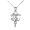 【送料無料】アクセサリー ネックレス argento sterling 925 medico dottore md caduceo collana con ci...