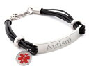 アクセサリー　ネックレス　カスタムアラートブレスレットpersonalizzato inciso medic alert da uomo id bracciale medbr14