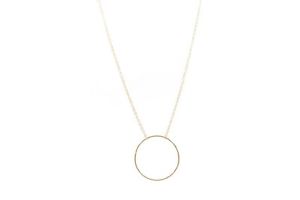 【送料無料】アクセサリー　ネックレス　コリアーフィンcollier rond cercle anneau fin en plaqu or