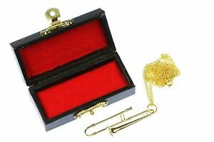【送料無料】アクセサリー　ネックレス　トロンボーンチェーンチェーンネックレスゴールデンボックスtrombone catena tromboni catena collana miniblings posaunist dorato 60cm box