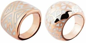 【送料無料】アクセサリー　ネックレス　ステンレススチールリングアクセントaccento rosegold da donna anello in acciaio inox moderno