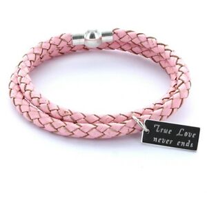 【送料無料】アクセサリー　ネックレス　スキン×カフカフサuomo preferiti bracciale bracciale in pelle 0,5cm 2x avvolto amp; incisione rosa