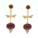 【送料無料】アクセサリー　ネックレス　ストーンイヤリングaylas placcato oro semi preziosi gem stone agate pearl orecchini libellula