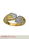 【送料無料】アクセサリー　ネックレス　ラベルゴールドメタルウェーハnuovo con etichetta guess oro metallo amp; trasparente strass cuore fetta misura