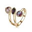 【送料無料】アクセサリー　ネックレス　リングスワロフスキービーズサイズanello brosway trilogy dorato da donna per ragazza misura 10 con perle swarovski