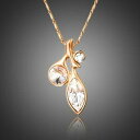 【送料無料】アクセサリー ネックレス クリスタルリーフネックレスペンダントa forma di foglia collana con pendente cristallo per donne ragazze donna mjn0171