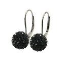 【送料無料】アクセサリー ネックレス パリチタンクリスタルドロップイヤリングtresor paris nero 10mm cristallo goccia orecchini in titanio 017935