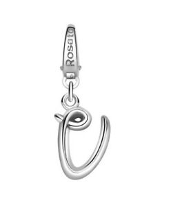 楽天hokushin【送料無料】アクセサリー　ネックレス　シルバーマイアルファベットciondolo rosato charm in argento my alphabet v al048
