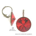 yzANZT[@lbNX@XtXL[GgJ[TCANACO14 mm orecchini con swarovski elements, colore siam chiaro, rosso