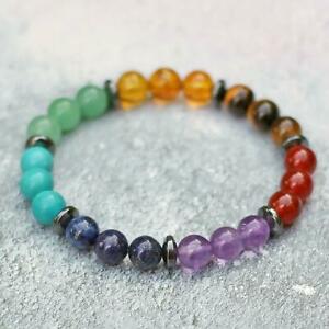 【送料無料】アクセサリー ネックレス チャクラブレスレットヘマタイトビーズストレッチgenuine 7 chakra bracciale, 21 naturale crystal beads con ematite, stretch 【送料無料】アクセサリー ネックレス チャクラブレスレットヘマタイトビーズストレッチgenuine 7 chakra bracciale, 21 naturale crystal beads con ematite, stretch